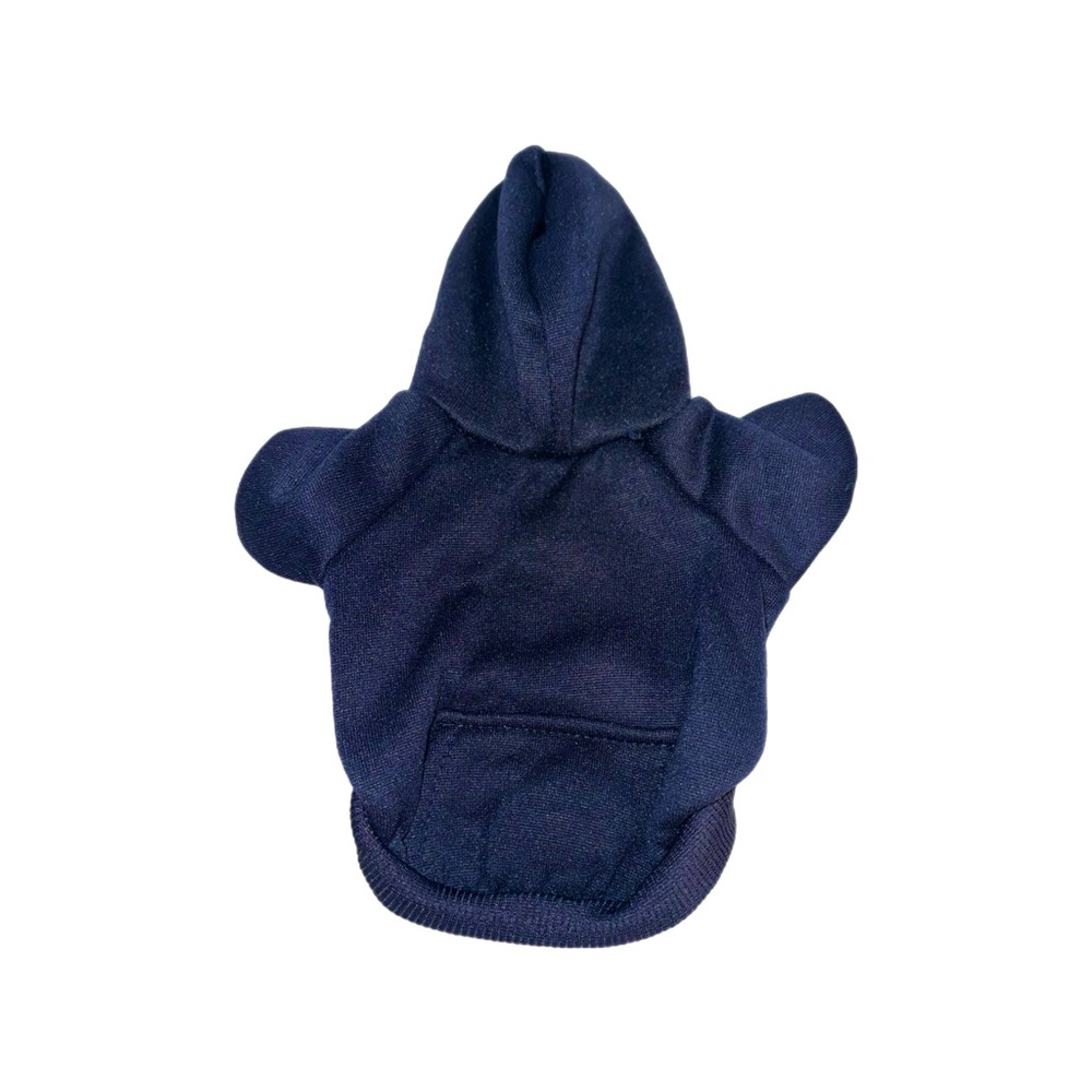Navy Blue Pullover Dog Hoodie - Picture 3 of 5